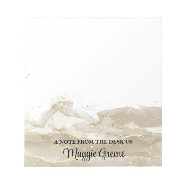 Sparkling Sand Pageant Stationery Small Notepad Notizblock (Vorderseite)