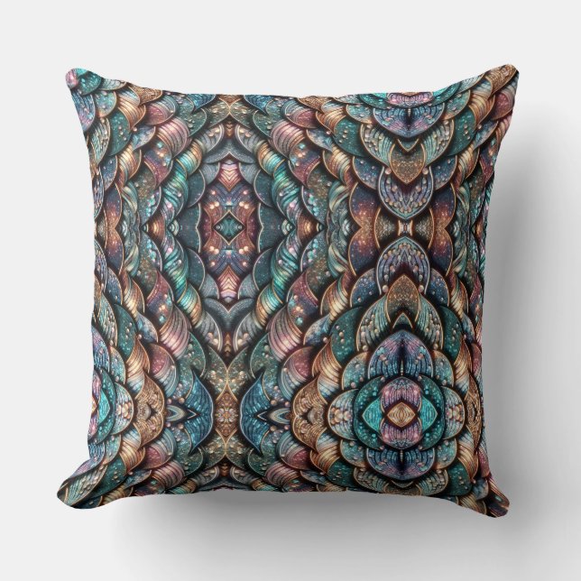 Sparkling Scales Kissen (Vorderseite)