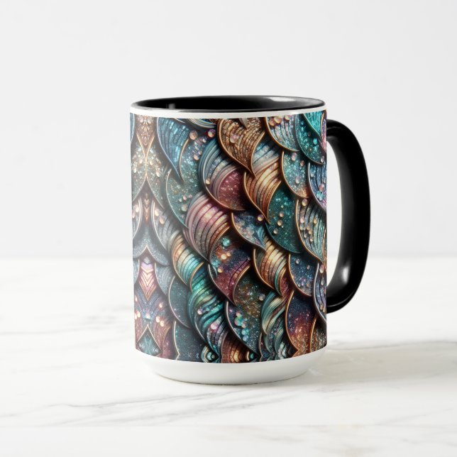 Sparkling Scales Tasse (VorderseiteRechts)