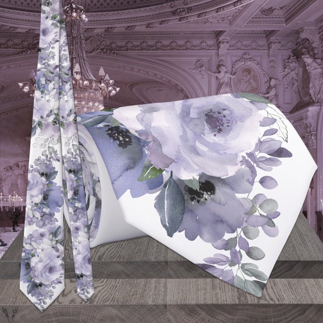 Sparkling Silver Gray Lavender Mauve Wedding Krawatte (Von Creator hochgeladen)