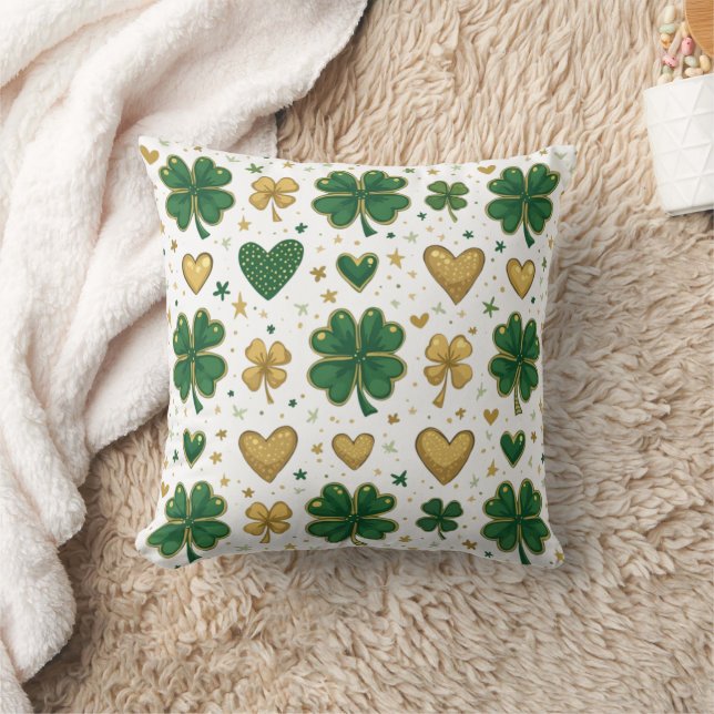 Sparkling St. Patrick's Pattern Design Kissen (Decke)