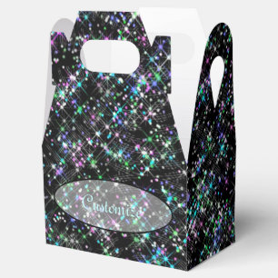 Sparkling Star Dust Gable Favor Box Geschenkschachtel