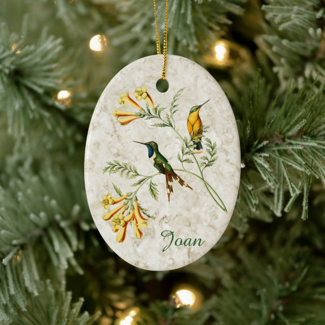 Sparkling Tail Hummingbird Keramikornament (Baum)