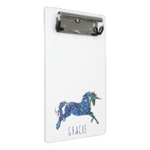 Sparkling Unicorn Girls Personalisierte Schule