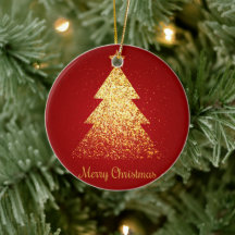 Sparkling Weihnachtsbaum Golden Red