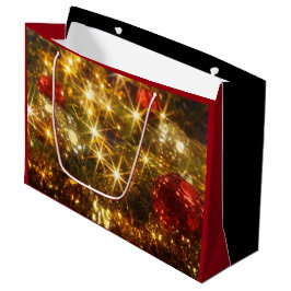 Sparkling Weihnachtsgeschenktasche Große Geschenktüte