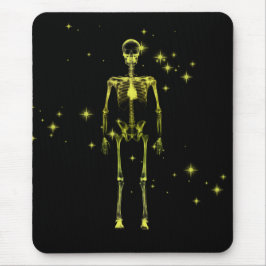 Sparkling X-Ray Skelett - Gelb Mousepad