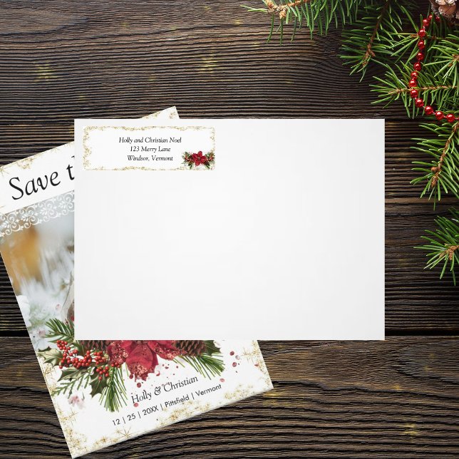 Sparkly Christmas Retourner l'adresse étiquette St (Créateur téléchargé)