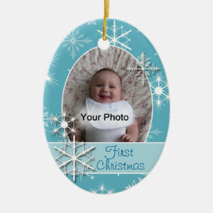 Sparkly Snowflakes Photo Ornement de Noël