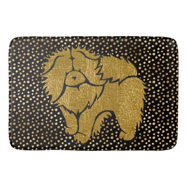 SPARKLY THANG Chow faux metallic crate/bath mat  Badematte (Vorderseite)