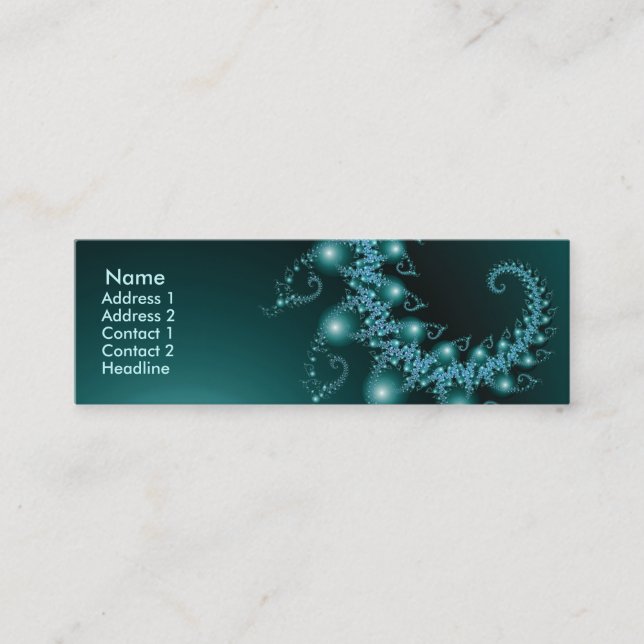 Sparkor 3 Abstraktes Fraktal Mini Visitenkarte (Vorderseite)