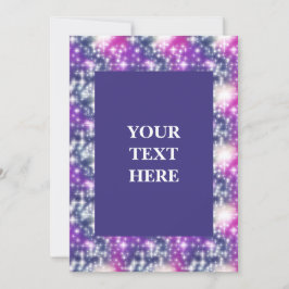 Sparkor Cosmic Lila Abstrakt Einladung