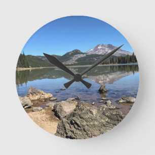 Sparks Lake, OR Runde Wanduhr