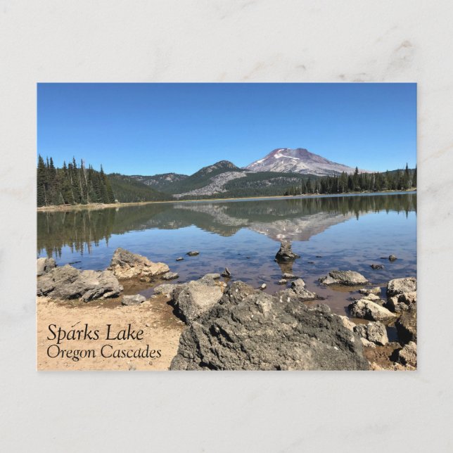 Sparks Lake, Oregon Postkarte (Vorderseite)