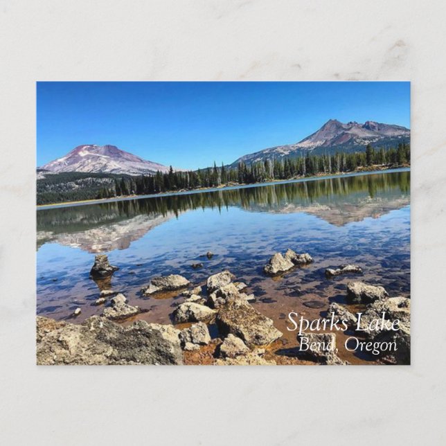 Sparks Lake, Oregon Postkarte (Vorderseite)