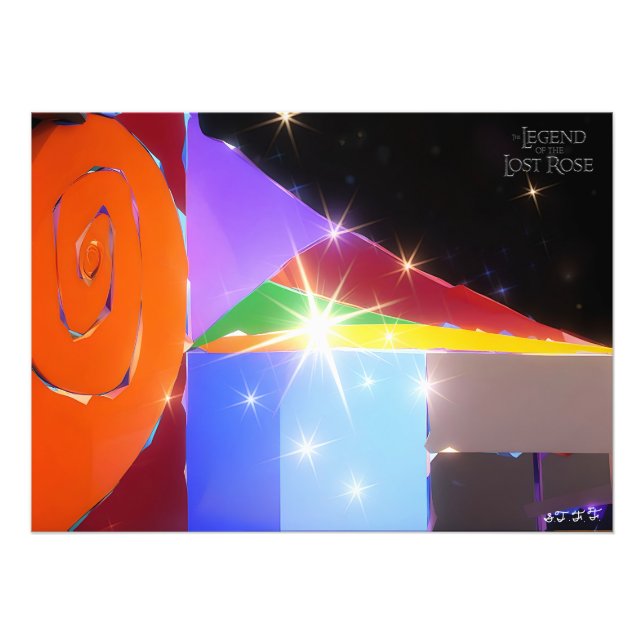 Spark's Rainbow Spiral Art Print Fotodruck (Vorne)