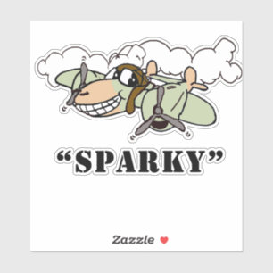 "Sparky"-Cartoon P-38 Ausschließliches Design Aufkleber