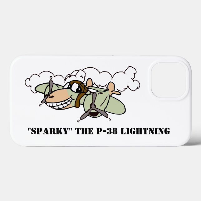Sparky, der Blitz der P-38 Case-Mate iPhone Hülle (Rückseite (Horizontal))