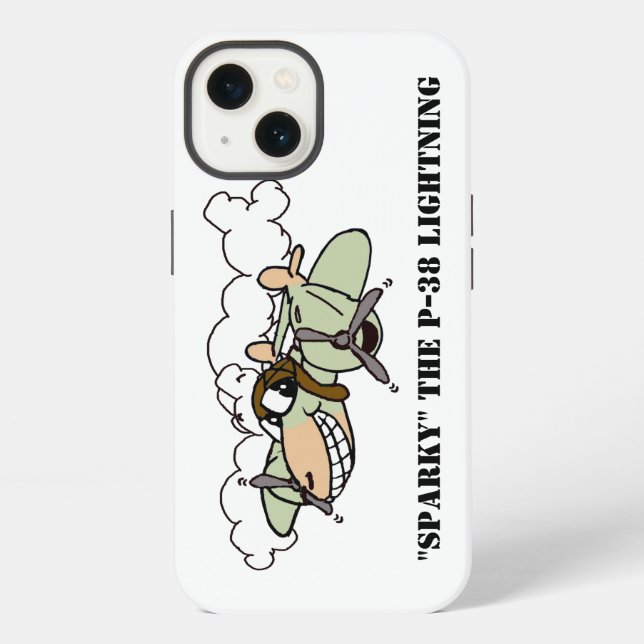 Sparky, der Blitz der P-38 iPhone Hülle (Rückseite)