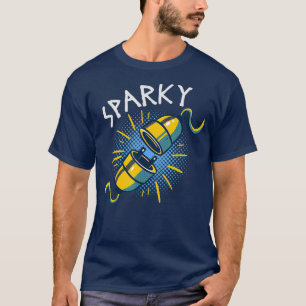 Sparky ein lustiges Geschenk für Elektrische T-Shirt
