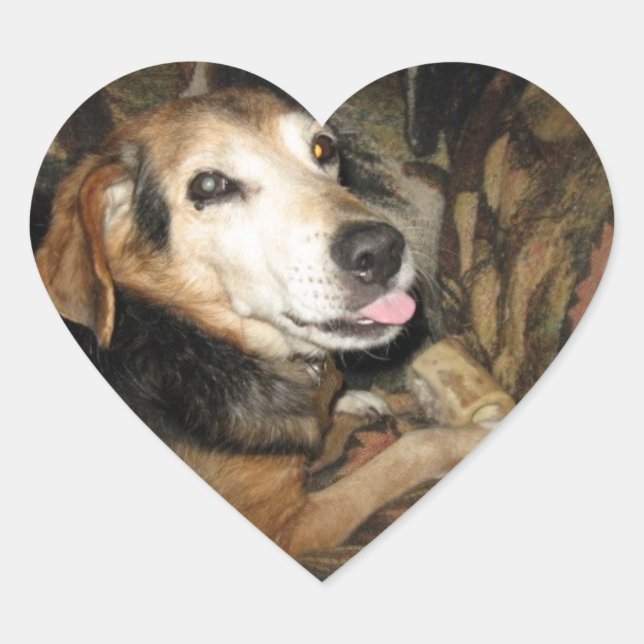 Sparky Herz-Aufkleber (Vorderseite)