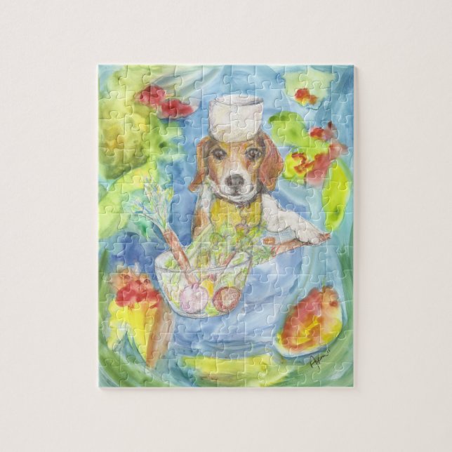 Sparky Hund das Kochspuzzlespiel (Vertikal)