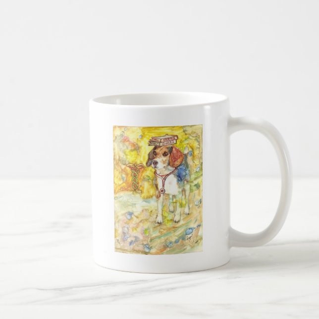 Sparky Hund geht zur Medizinischen Fakultät Kaffeetasse (Rechts)
