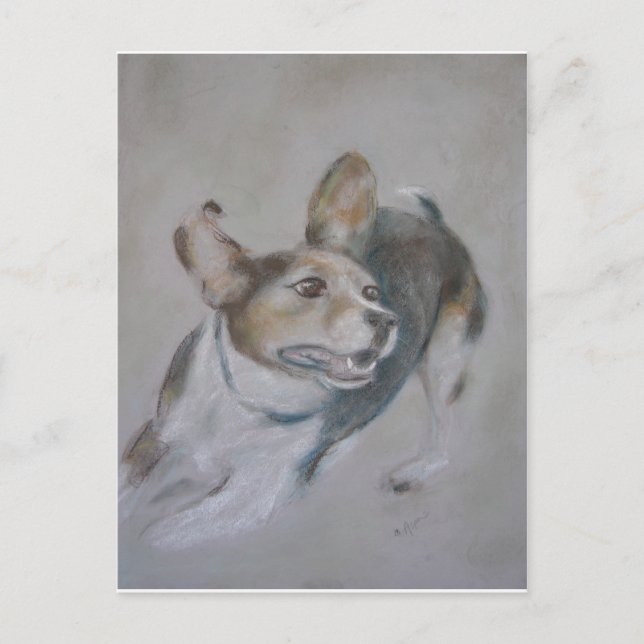 Sparky Hund:  Laufen Postkarte (Vorderseite)