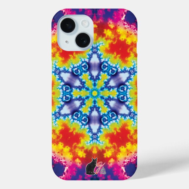 Sparky Kaleidoskop Case-Mate iPhone Hülle (Rückseite)