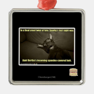 Sparkys letzter Anblick Silbernes Ornament