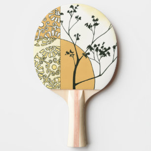 Spärliche Baum-Silhouette durch Megan Meagher Tischtennis Schläger