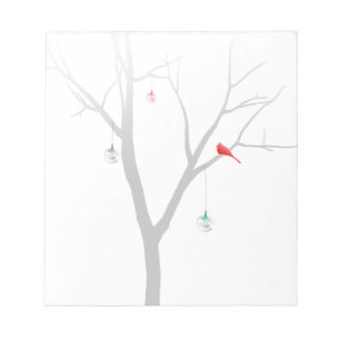 Spärlicher Weihnachtsbaum Notizblock