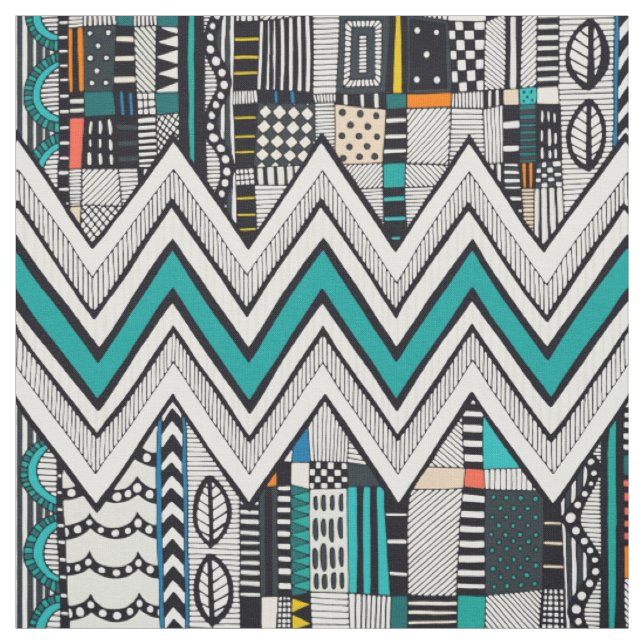SPARRE aquamarines Gewebe Stoff (Muster)