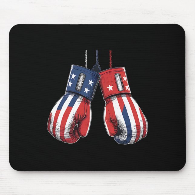 Sparring-Kickboxen oder Boxen Heavy Training Mitts Mousepad (Vorne)