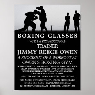 Sparring-Match, Boxing-Klassenwerbung Poster