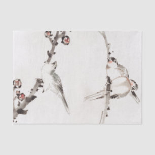 SPARRONE AUF BRANCH-Tissue Seidenpapier