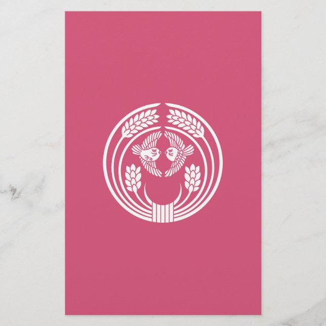 Sparrow bei der Übernahme von Pflanze Briefpapier (Vorderseite)