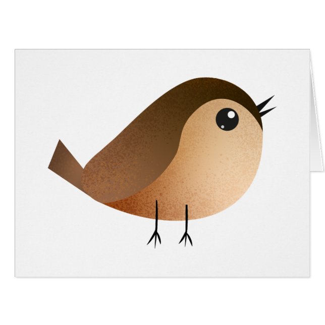 Sparrow Bird-Cartoon (Vorderseite (Horizontal))