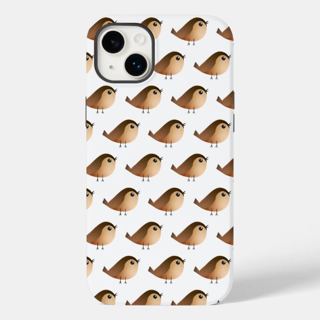 Sparrow Bird-Cartoon Case-Mate iPhone 14 Plus Hülle (Rückseite)