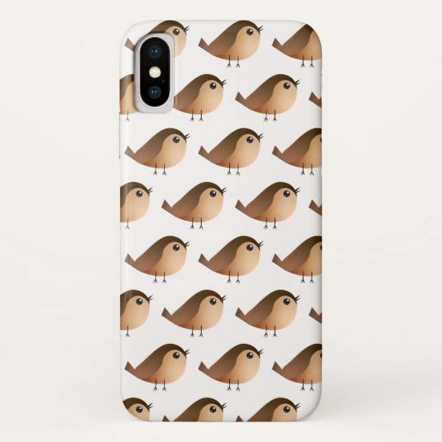 Sparrow Bird-Cartoon Case-Mate iPhone Hülle (Rückseite)