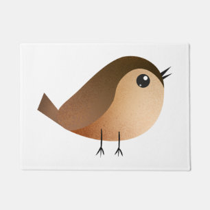 Sparrow Bird-Cartoon Fußmatte