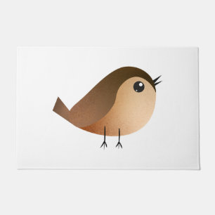 Sparrow Bird-Cartoon Fußmatte