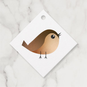 Sparrow Bird-Cartoon Geschenkanhänger