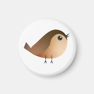 Sparrow Bird-Cartoon Magnet