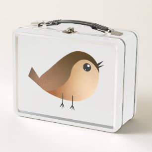Sparrow Bird-Cartoon Metall Brotdose