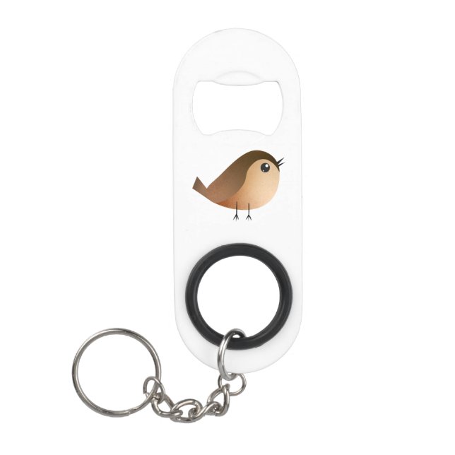 Sparrow Bird-Cartoon Mini Flaschenöffner (Vorderseite)