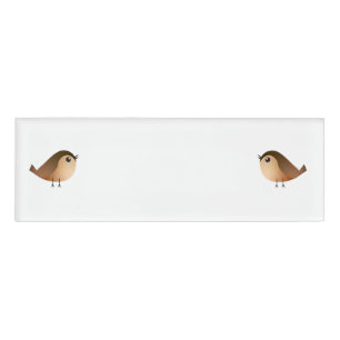 Sparrow Bird-Cartoon Namenschild