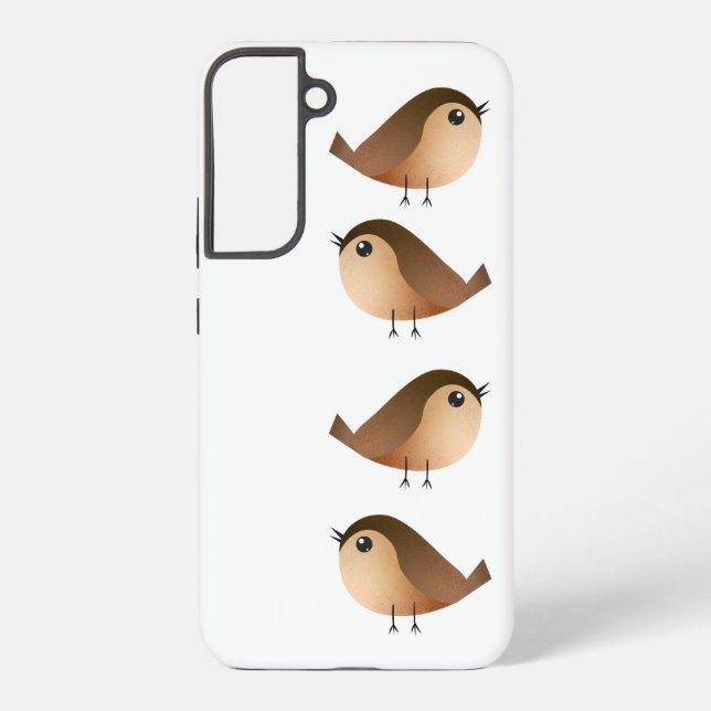 Sparrow Bird-Cartoon Samsung Galaxy Hülle (Rückseite)