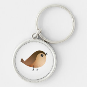 Sparrow Bird-Cartoon Schlüsselanhänger