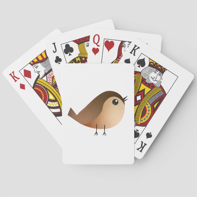 Sparrow Bird-Cartoon Spielkarten (Rückseite)